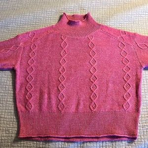 Kut from the Kloth turtleneck sweater M pink heathered look